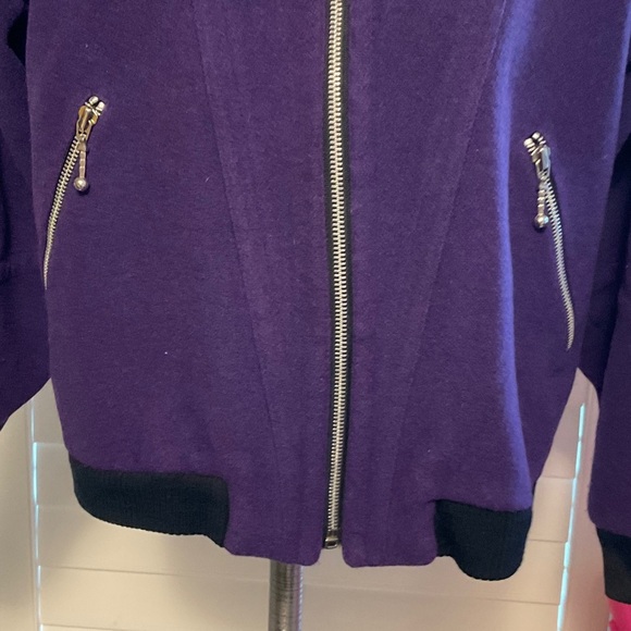 Purple Bomber Jacket - Picture 3 of 9
